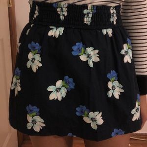 Hollister floral mini skirt